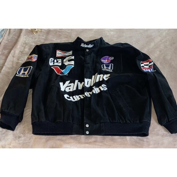 Vintage Jacket Valvoline Auto Cummins Honda FedEx JH Designs Jeff Hamilton 4XL - Picture 1 of 16